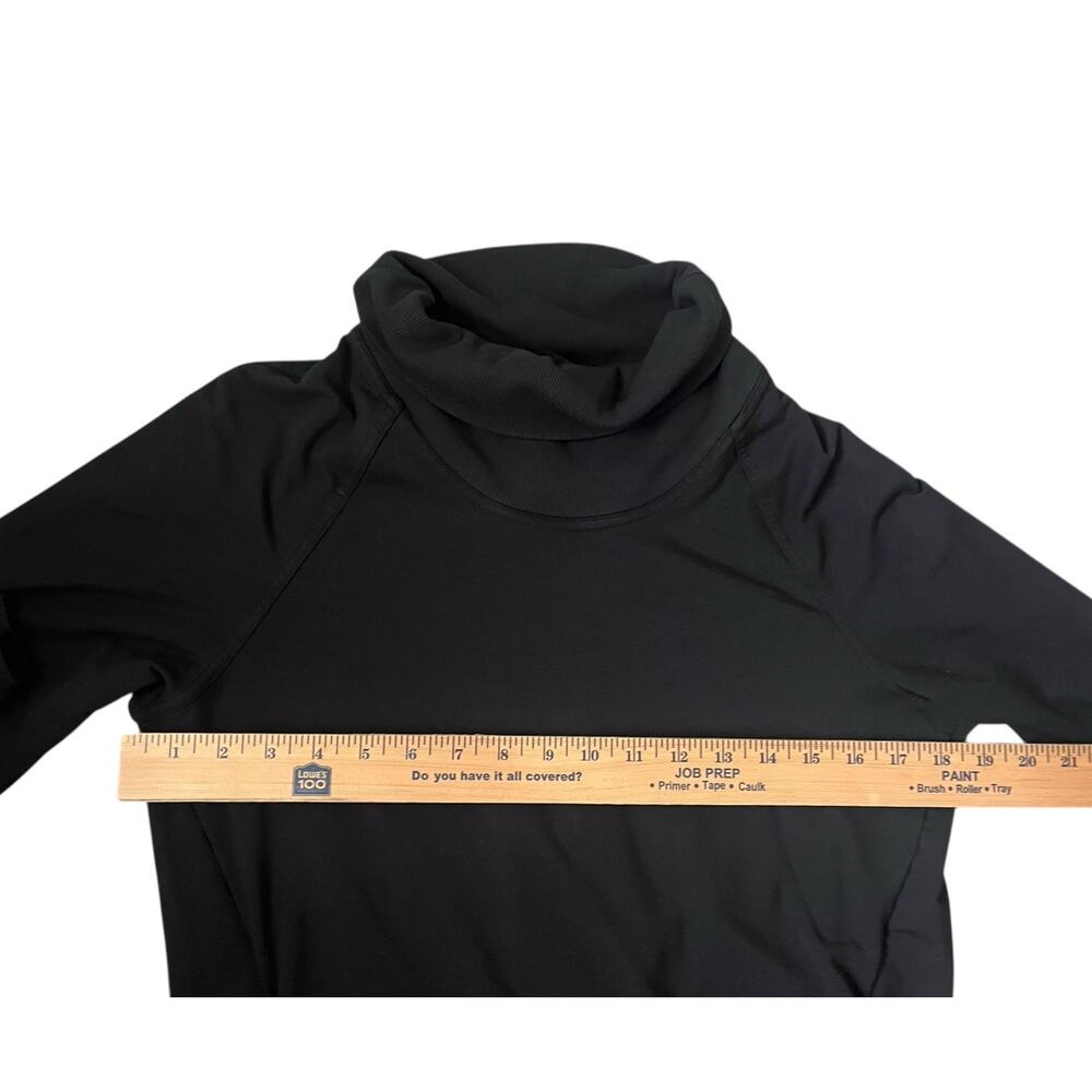Lululemon High Lines Pullover Sweatshirt Cowl Neck Pockets Active Gym Black 6 - Picture 8 of 10